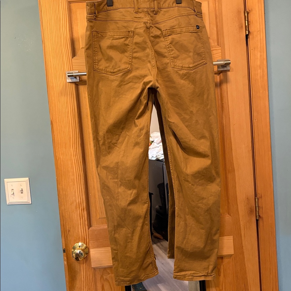 GAP Men's Khaki Brown Straight-Leg Pants Sz 36x32 - Picture 8 of 8